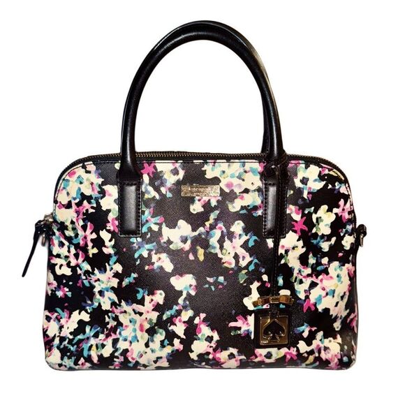 kate spade Brightwater Dr. Small Rachelle Multicolor Floral Leather Satchel Bag - Picture 1 of 10